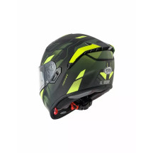 Casco Evoluzione PR — XL, amarillo fluorescente, negro mate